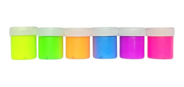 Tinta Guache Neon Fluorescente Com 6 Cores 15ml Radex Heróis - Image 3