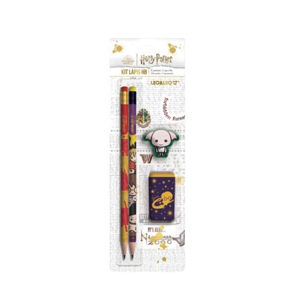 Kit Lapis HB Harry Potter 2 Lapis+Apontador+Borracha Leo&Leo