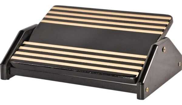 Apoio Ergonômico de Pés Descanso Confortável Mdf Black Piano