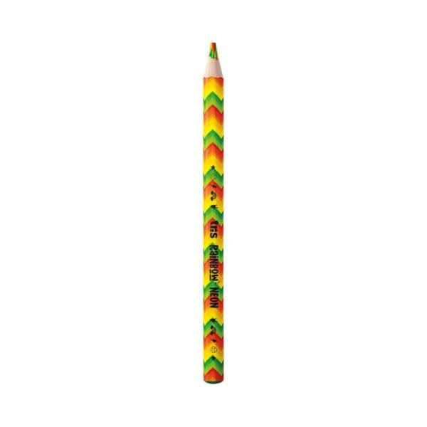Lápis de Cor Jumbo Rainbow Mina Colorida Neon Pote c/ 24 - Image 2