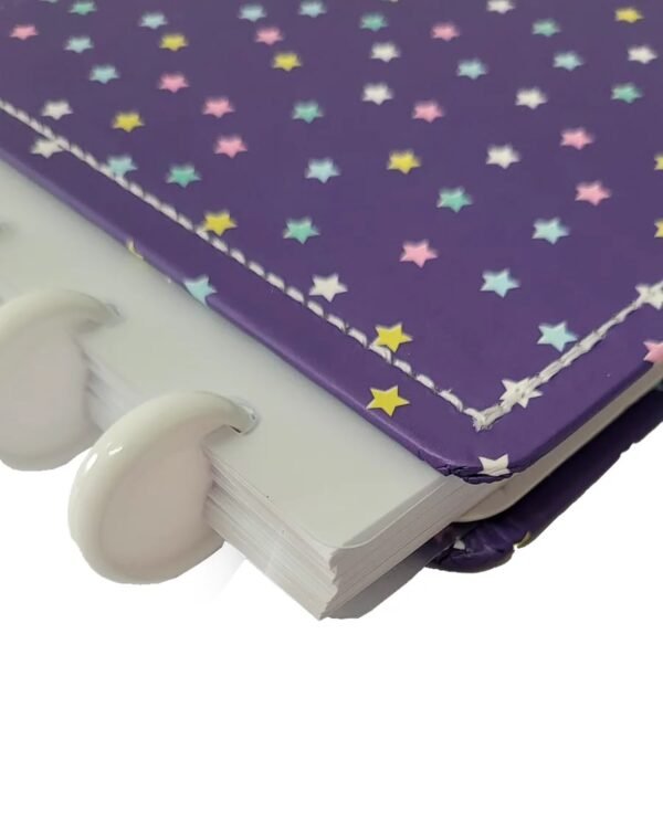 Caderno Inteligente Disco Colegial Médio 80 Fls Estrelinhas - Image 4
