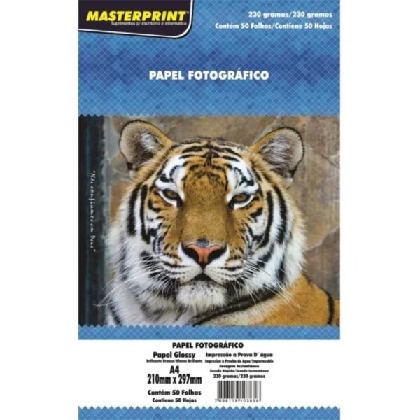 Papel Fotografico A4 230g/m² 100 Folhas Masterprint