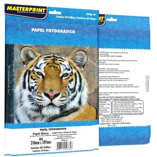 Papel Fotografico A4 230g/m² 100 Folhas Masterprint - Image 6