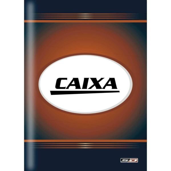 Livro Caixa Capa Dura 50 Fls 1/4 Pequeno 154mm X 216mm