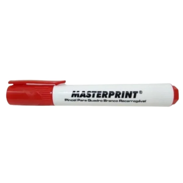 Pincel Recarregavel Quadro Branco MP619 Vermelho Masterprint CX 12un - Image 5