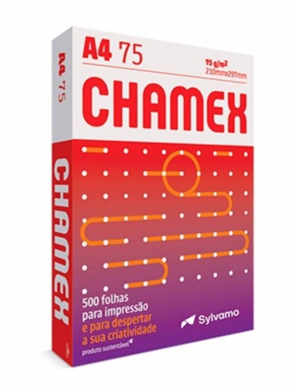 Papel Sulfite A4 Chamex 75g Office 500 Folhas (9,25)