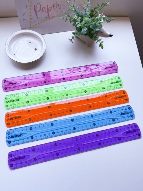 Régua Flexível Não Tóxico Cores 30cm  Leo&Leo - Image 5