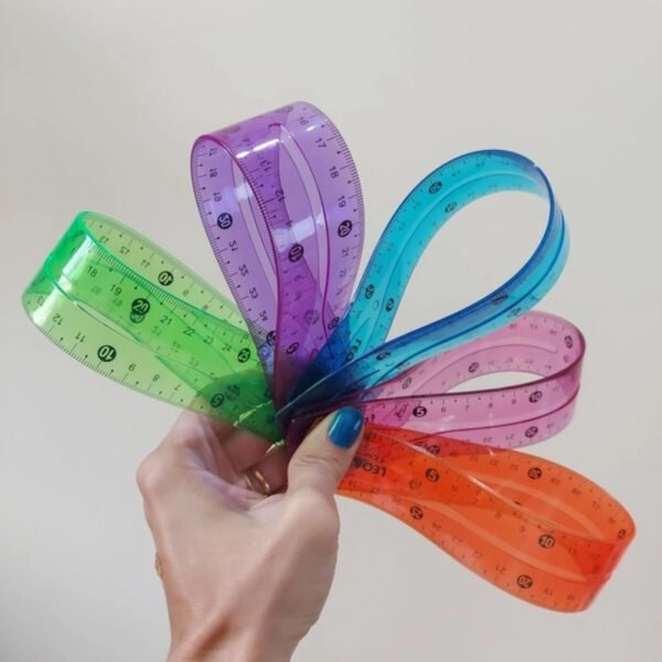 Régua Flexível Não Tóxico Cores 30cm  Leo&Leo - Image 4