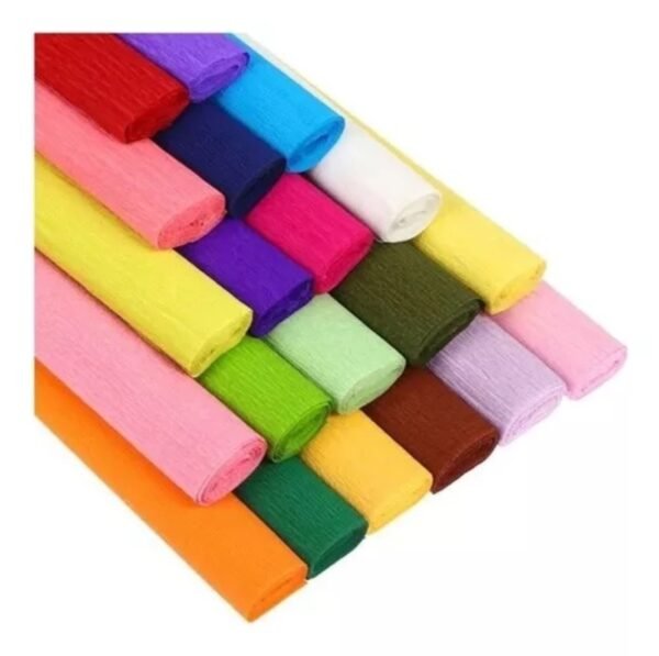 Rolo de Papel Crepom 48cm x 2m Pct/ com 1 Folha Art Floc