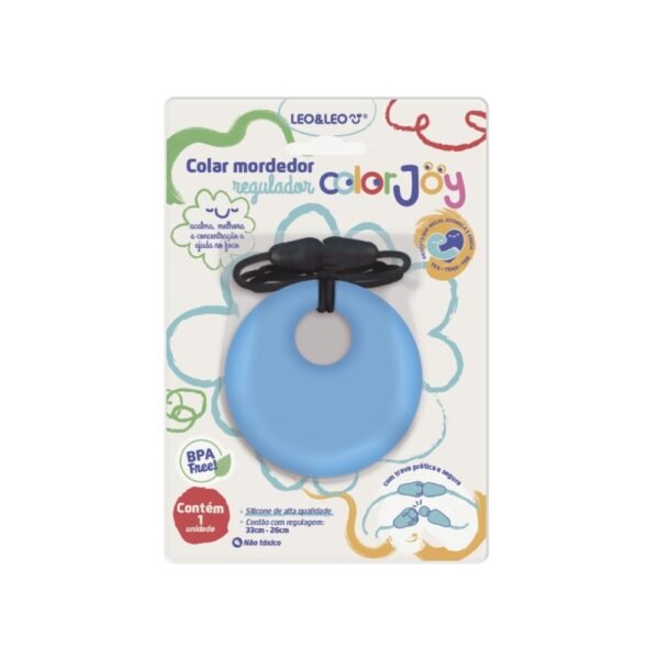 Colar Mordedor Regulador Sensorial ColorJoy Silicone Leo&Leo (9,25)