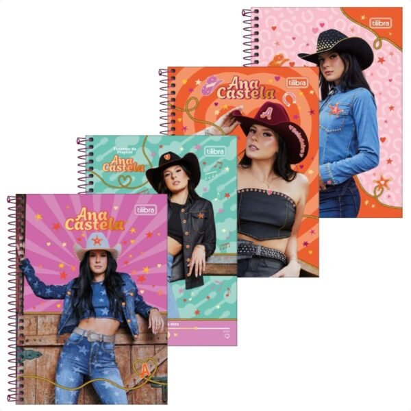 Caderno Ana Castela 10 Matérias 160 Folhas Tilibra